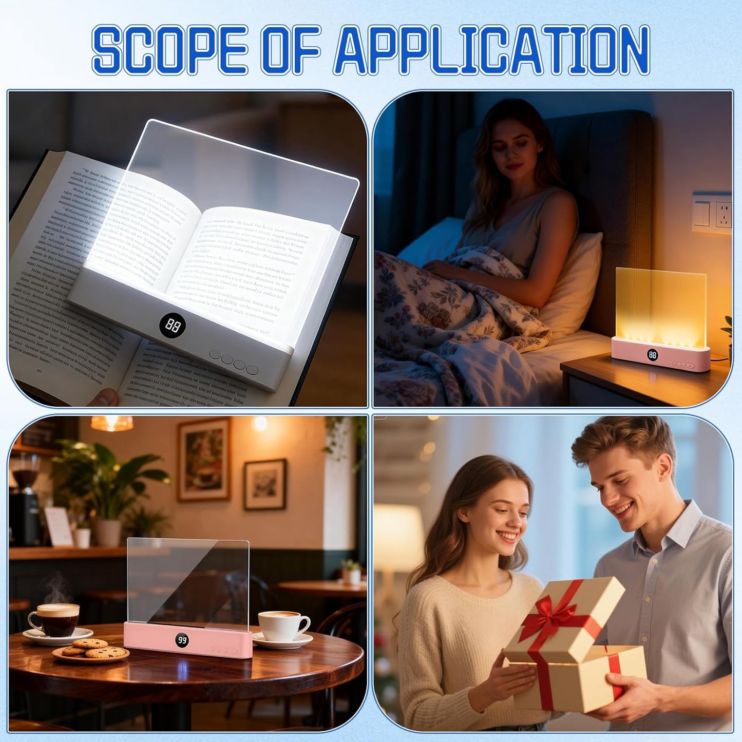 Flat Book Light For Reading In Bed Without Waking Anyone