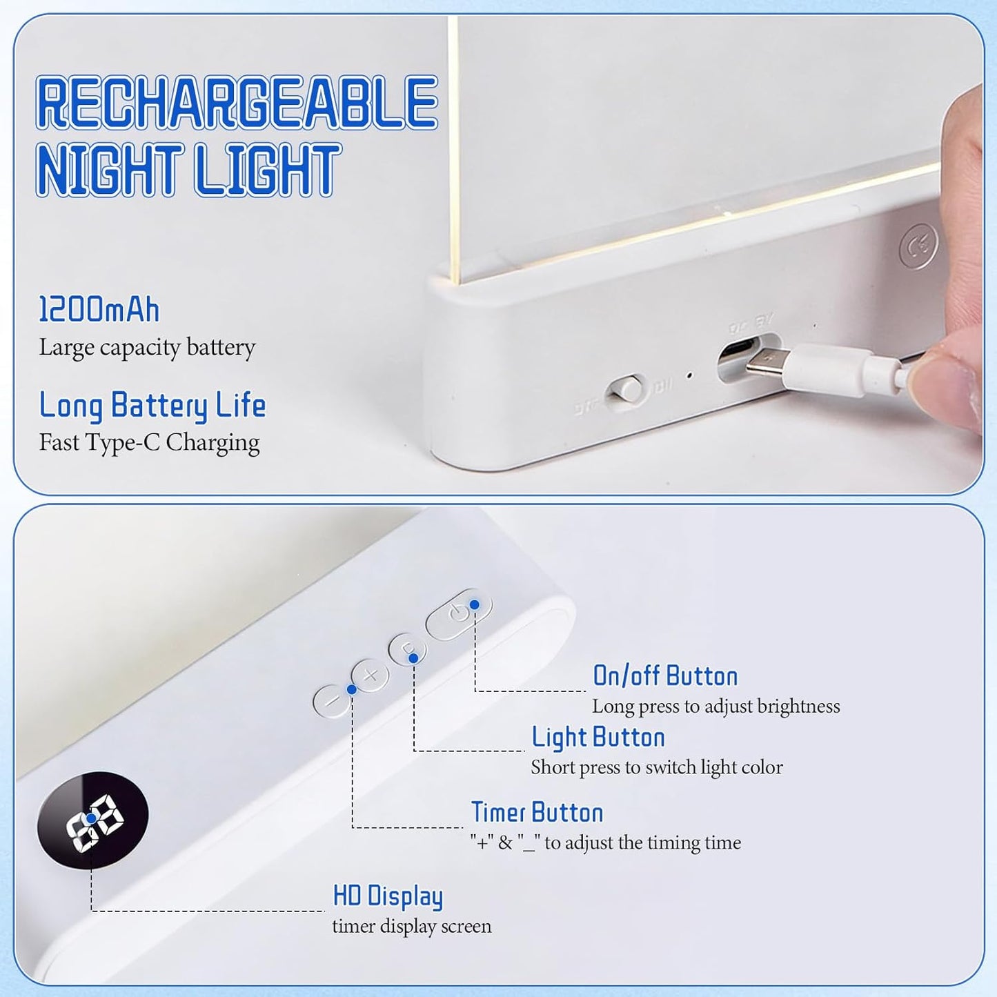 Flat Book Light For Reading In Bed Without Waking Anyone