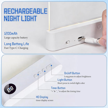 Flat Book Light For Reading In Bed Without Waking Anyone