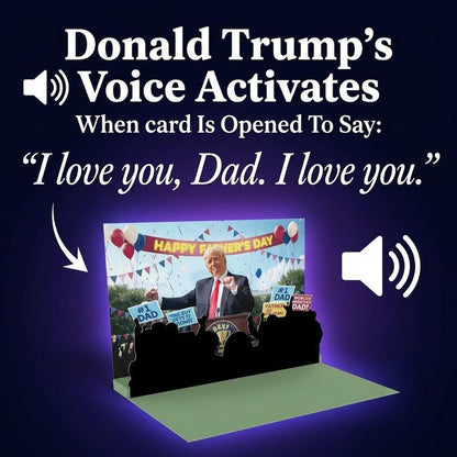 President Talking Pop Up Father’s Day Card