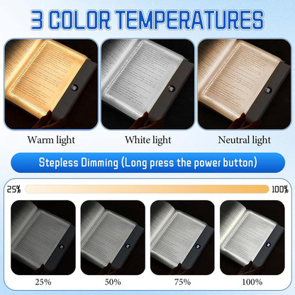 Flat Book Light For Reading In Bed Without Waking Anyone