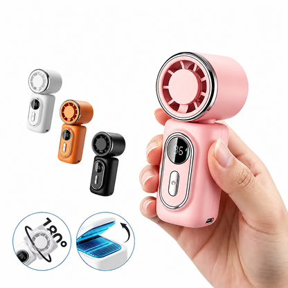 Mini Chill Fan | 3 In 1 Portable Rechargeable Fan