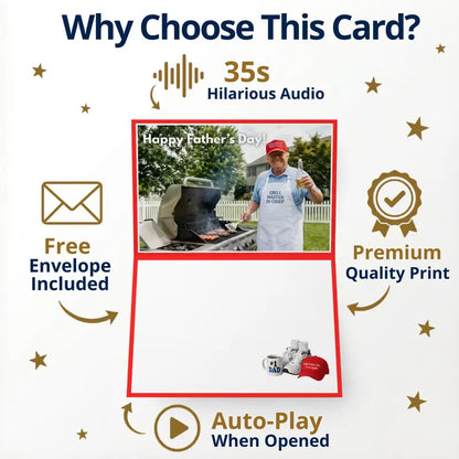President Talking Father’s Day Pop Up Card