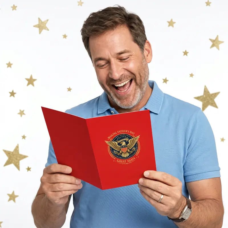 President Talking Father’s Day Pop Up Card
