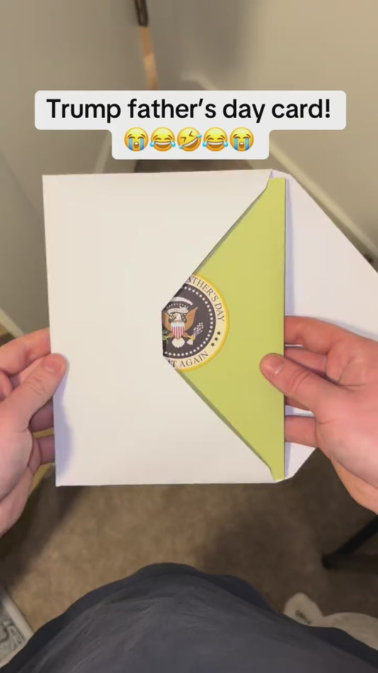 President Talking Pop Up Father’s Day Card