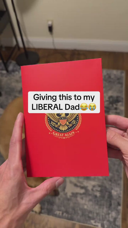 President Talking Father’s Day Pop Up Card