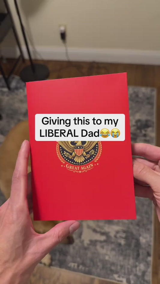 President Talking Father’s Day Pop Up Card