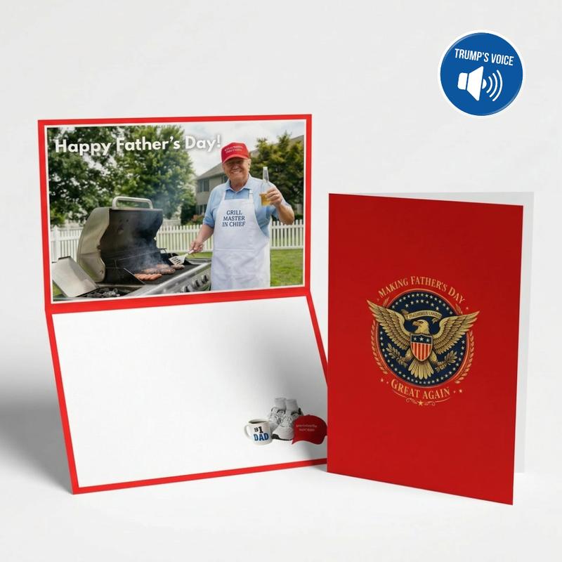 President Talking Father’s Day Pop Up Card